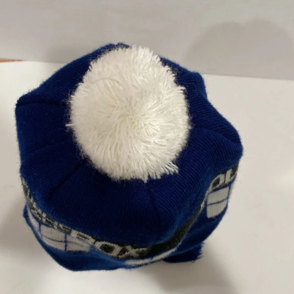 DR WHO BBC Blue & White Police Public Call Box “TARDIS” Knit Beanie /Hat - Picture 4 of 7